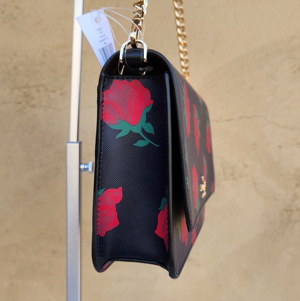 Kate Spade Madison Rose Toss Printed Flap Crossbody - Picture 4 of 10